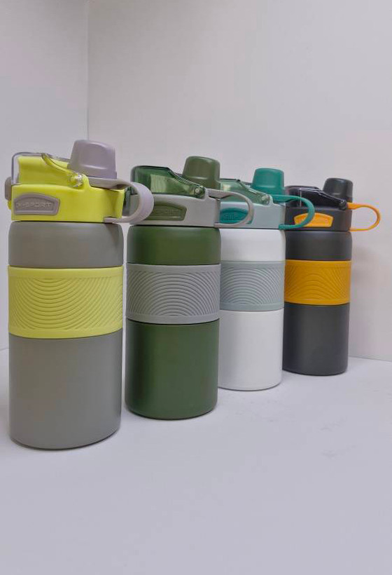 Silicone waist steel thermos main