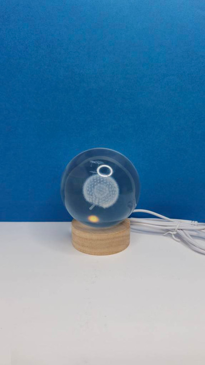 Dandelion design crystal ball