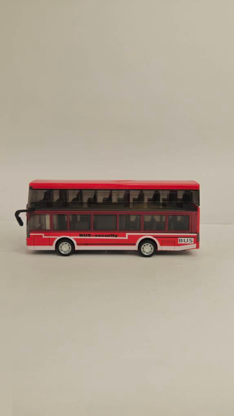 metal double-decker bus 1